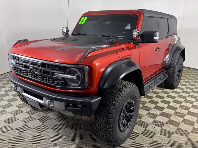 2023 Hot Pepper Red Metallic Tinted Clearcoat Ford Bronco Raptor 4X4 SUV