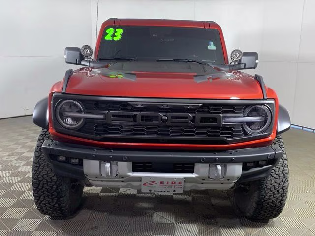 2023 Hot Pepper Red Metallic Tinted Clearcoat Ford Bronco Raptor 4X4 SUV