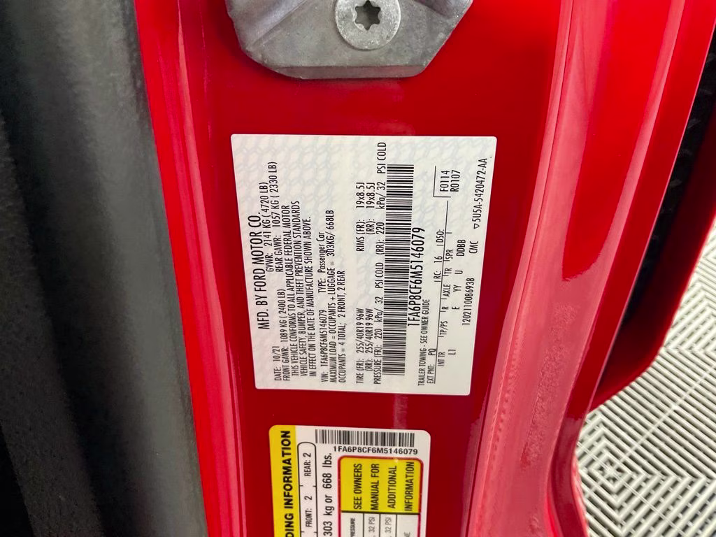 2021 Race Red Ford Mustang GT Premium RWD Coupe