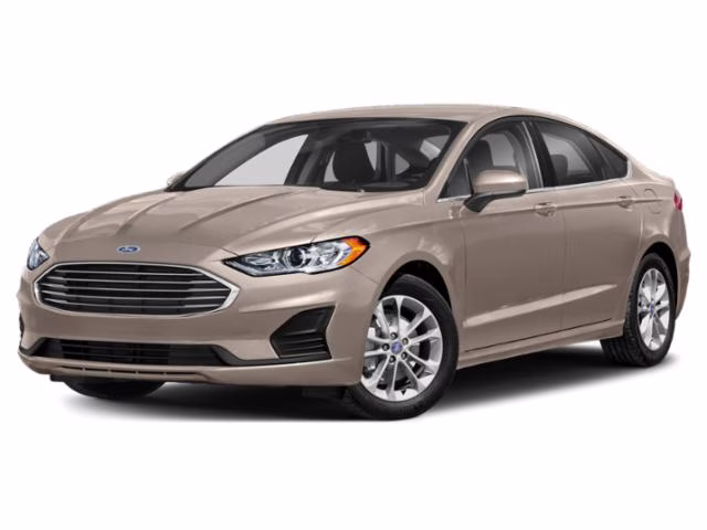 2019 White Gold Ford Fusion SE FWD Sedan