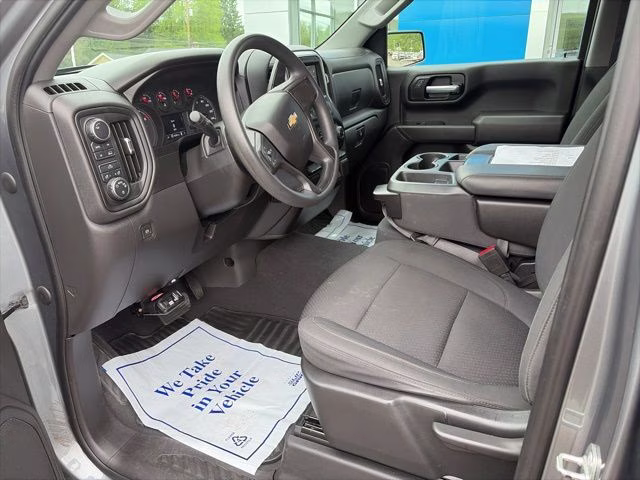 2021 Steel Metallic Chevrolet Silverado 1500 Custom 4X4 Truck