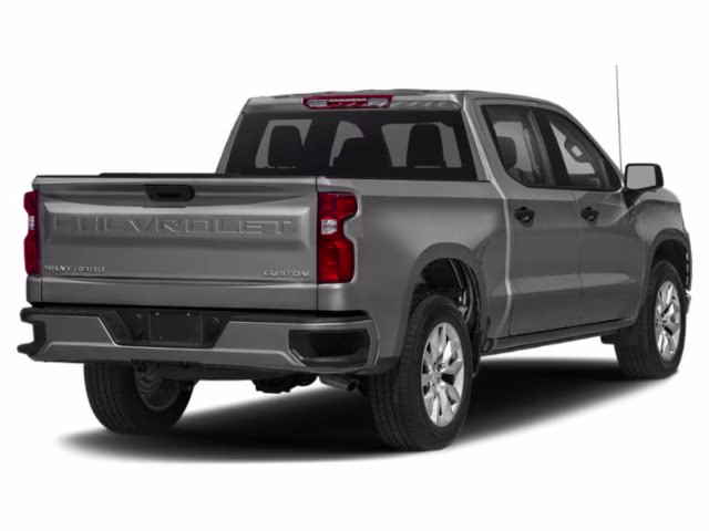 2021 Steel Metallic Chevrolet Silverado 1500 Custom 4X4 Truck