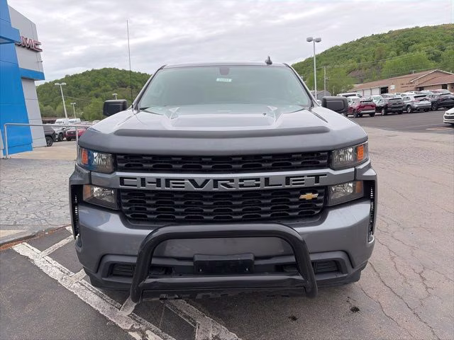 2021 Steel Metallic Chevrolet Silverado 1500 Custom 4X4 Truck