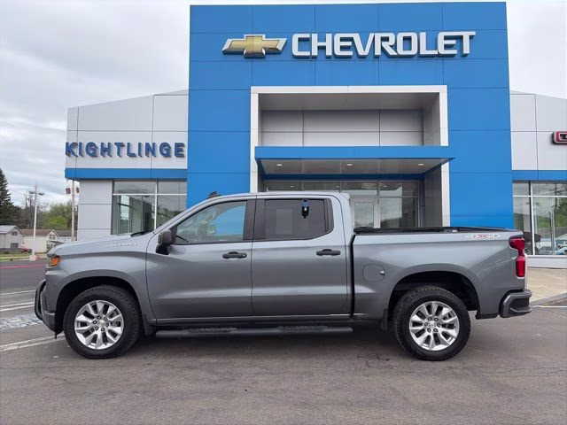 2021 Steel Metallic Chevrolet Silverado 1500 Custom 4X4 Truck