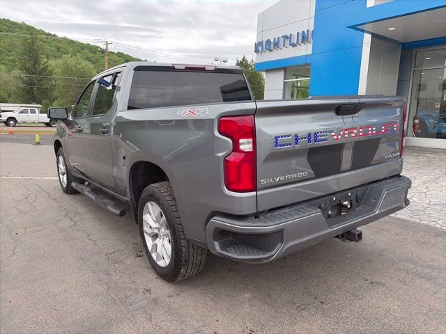2021 Steel Metallic Chevrolet Silverado 1500 Custom 4X4 Truck