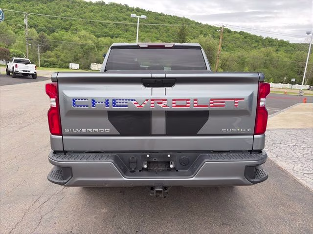 2021 Steel Metallic Chevrolet Silverado 1500 Custom 4X4 Truck