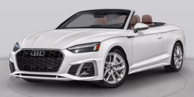 2024 White Audi A5 AWD Convertible