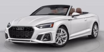 2024 White Audi A5 AWD Convertible