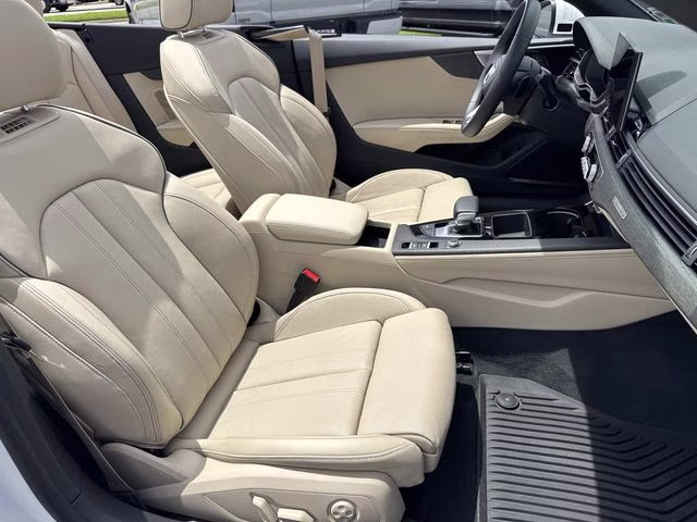 2024 White Audi A5 AWD Convertible