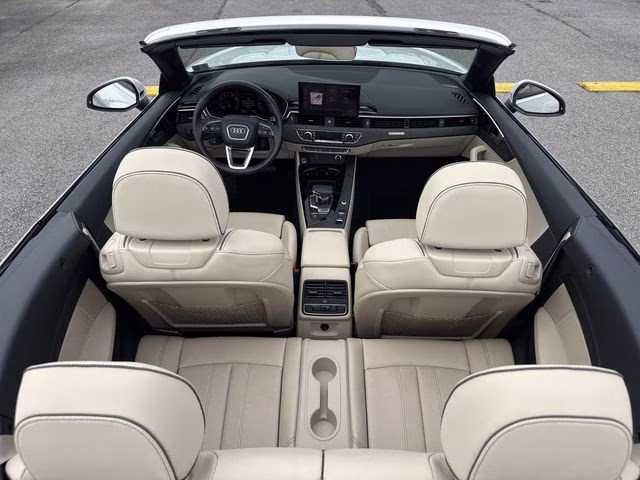 2024 White Audi A5 AWD Convertible