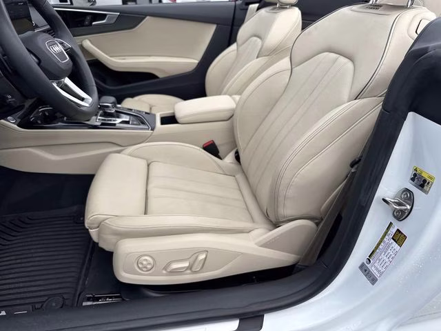 2024 White Audi A5 AWD Convertible