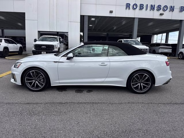 2024 White Audi A5 AWD Convertible