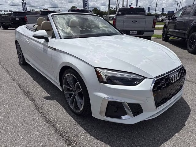 2024 White Audi A5 AWD Convertible