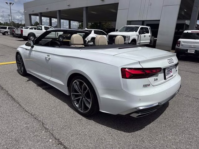 2024 White Audi A5 AWD Convertible