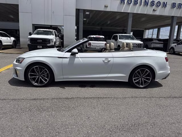 2024 White Audi A5 AWD Convertible
