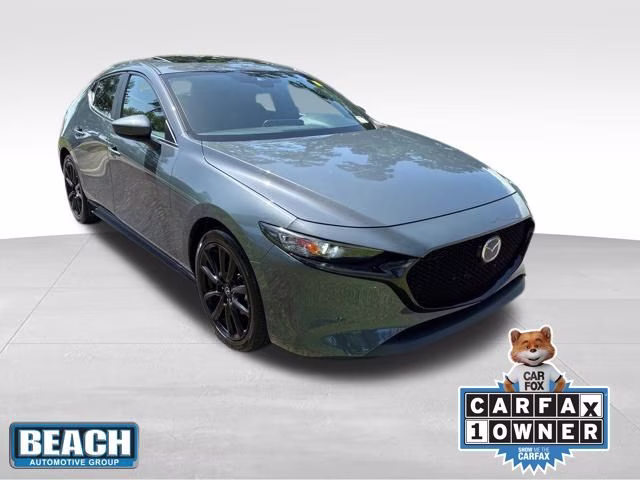 2022 Polymetal Gray Metallic Mazda Mazda3 Carbon Edition FWD Hatchback