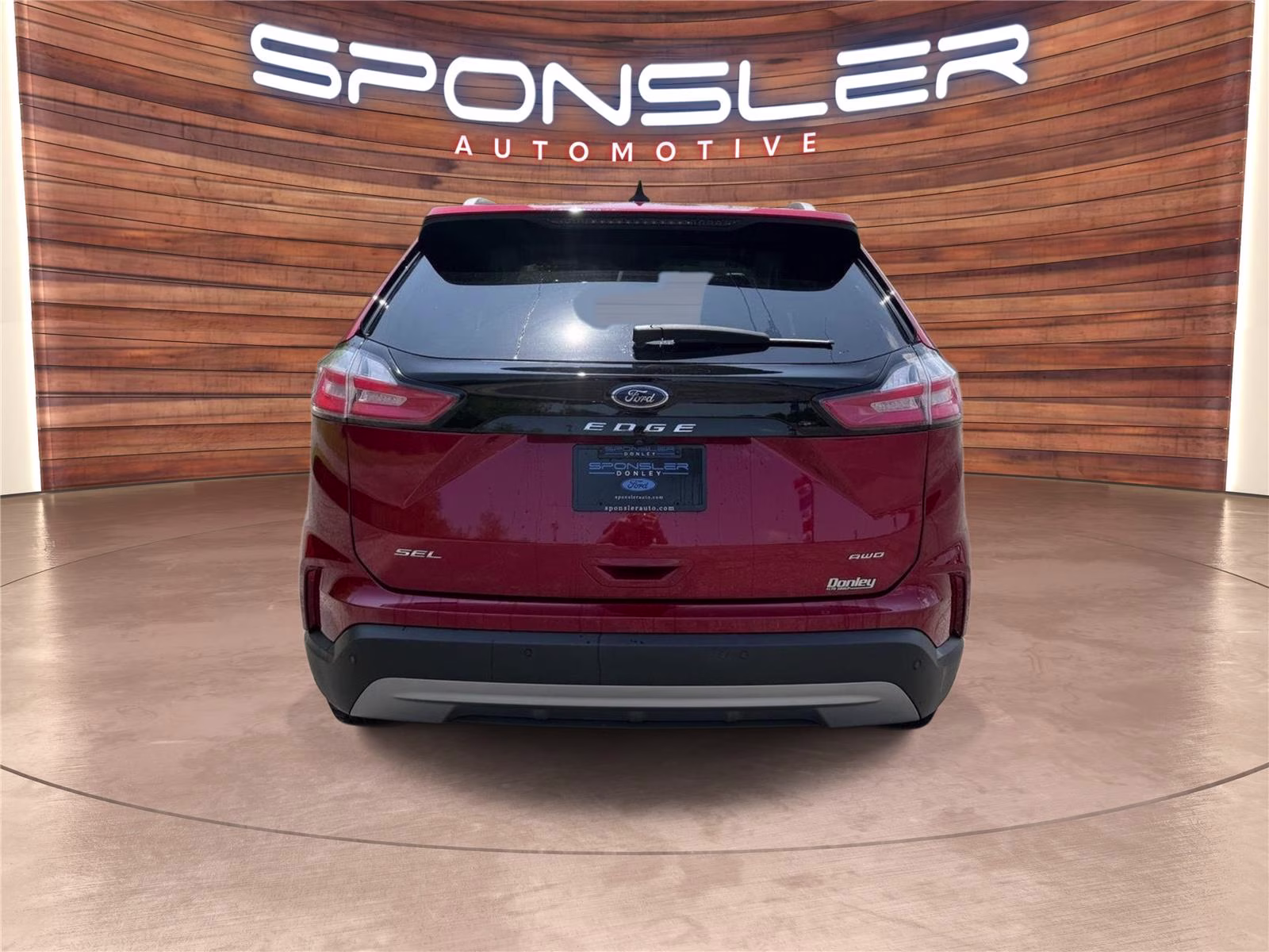 2023 Rapid Red Metallic Tinted Clearcoat Ford Edge SEL AWD SUV