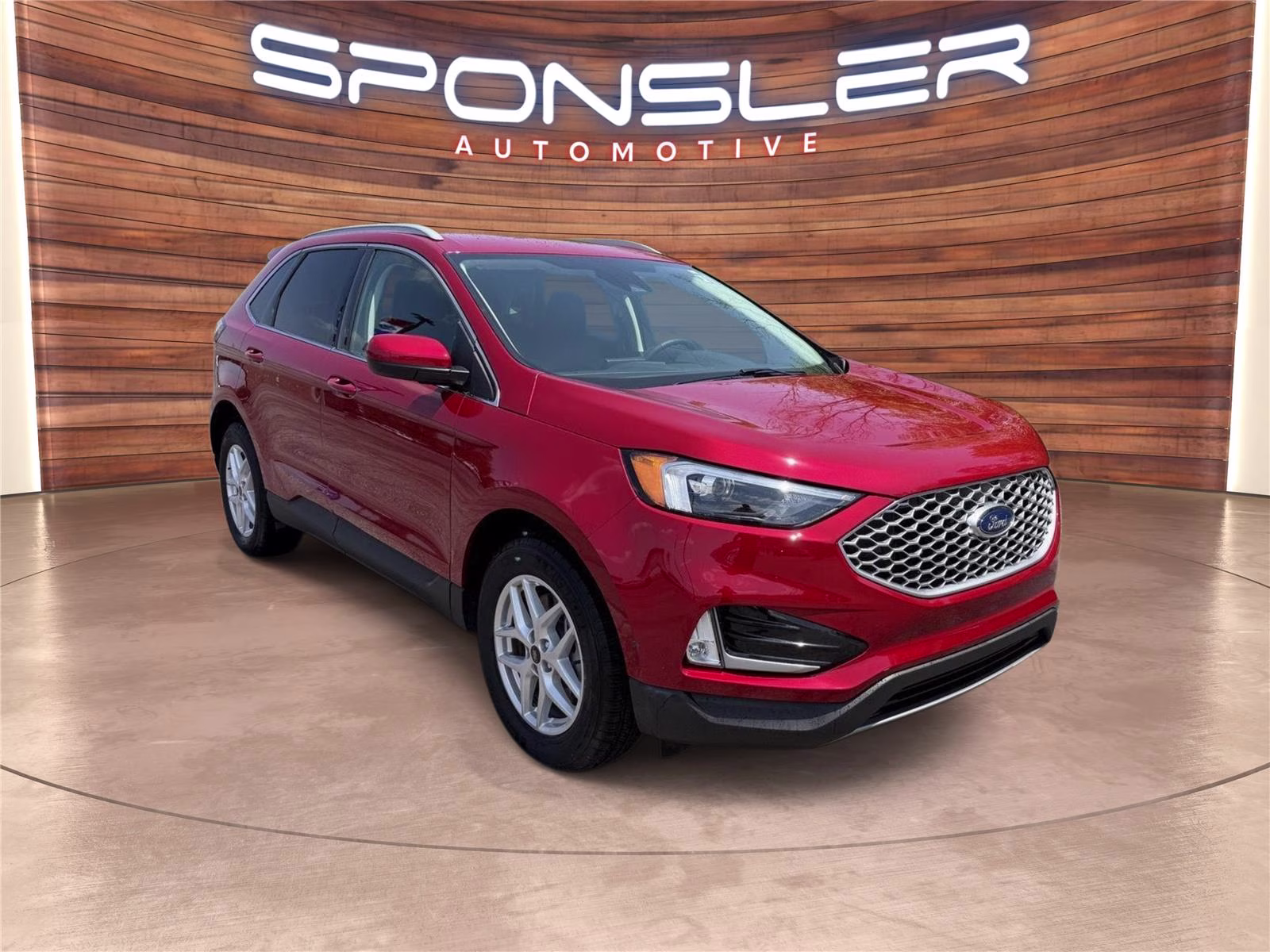 2023 Rapid Red Metallic Tinted Clearcoat Ford Edge SEL AWD SUV