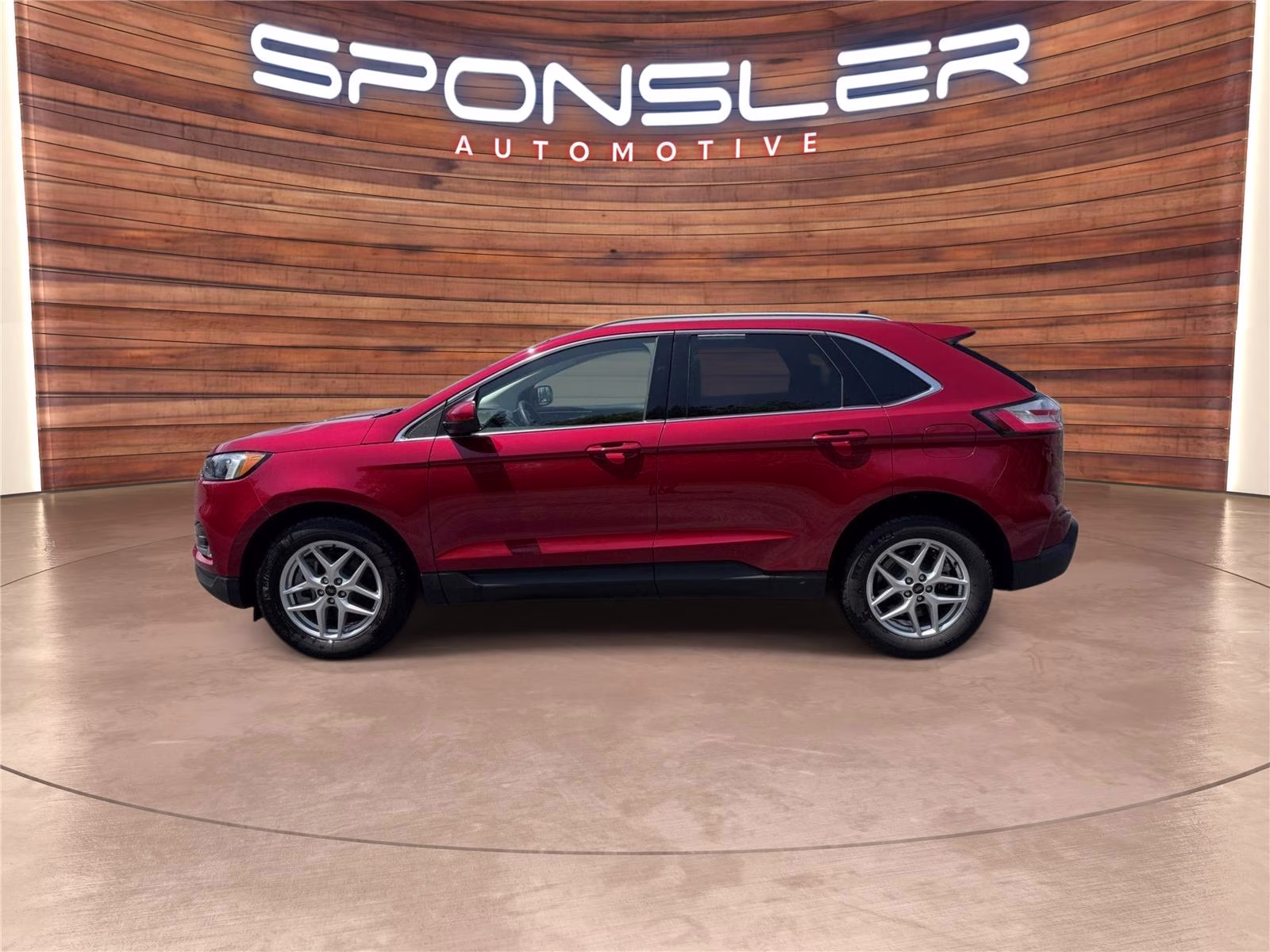 2023 Rapid Red Metallic Tinted Clearcoat Ford Edge SEL AWD SUV