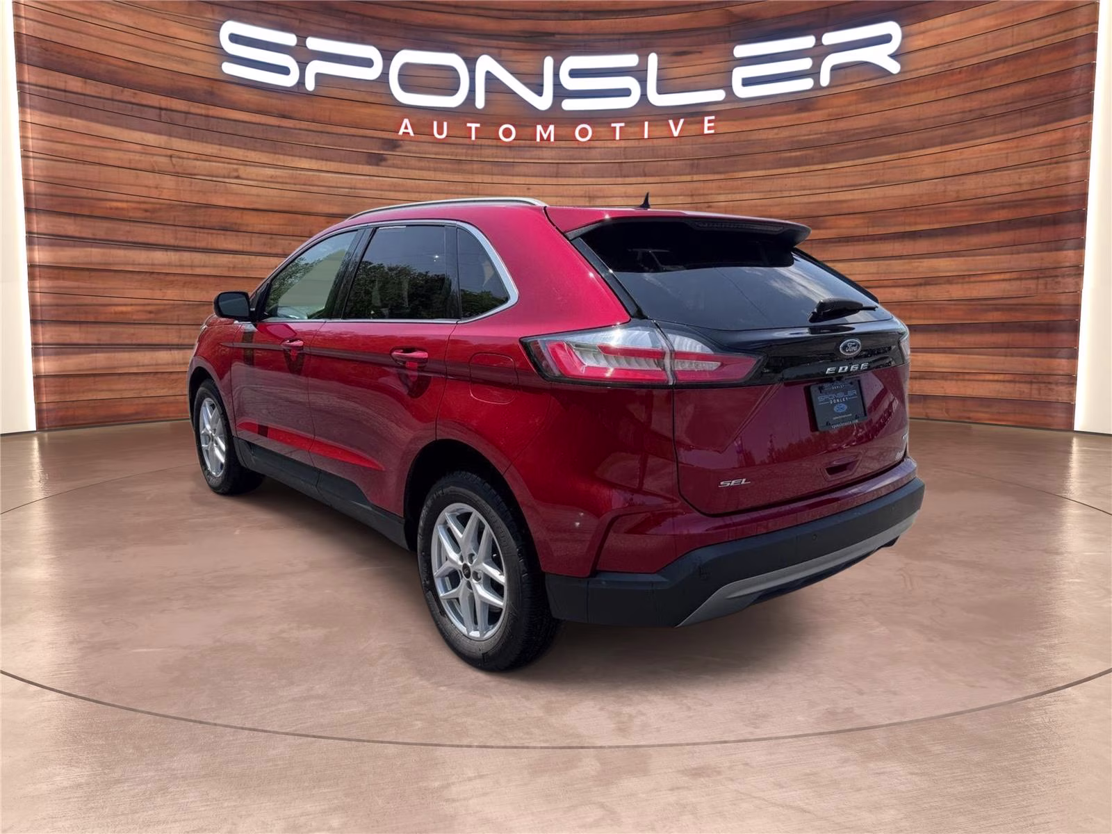 2023 Rapid Red Metallic Tinted Clearcoat Ford Edge SEL AWD SUV