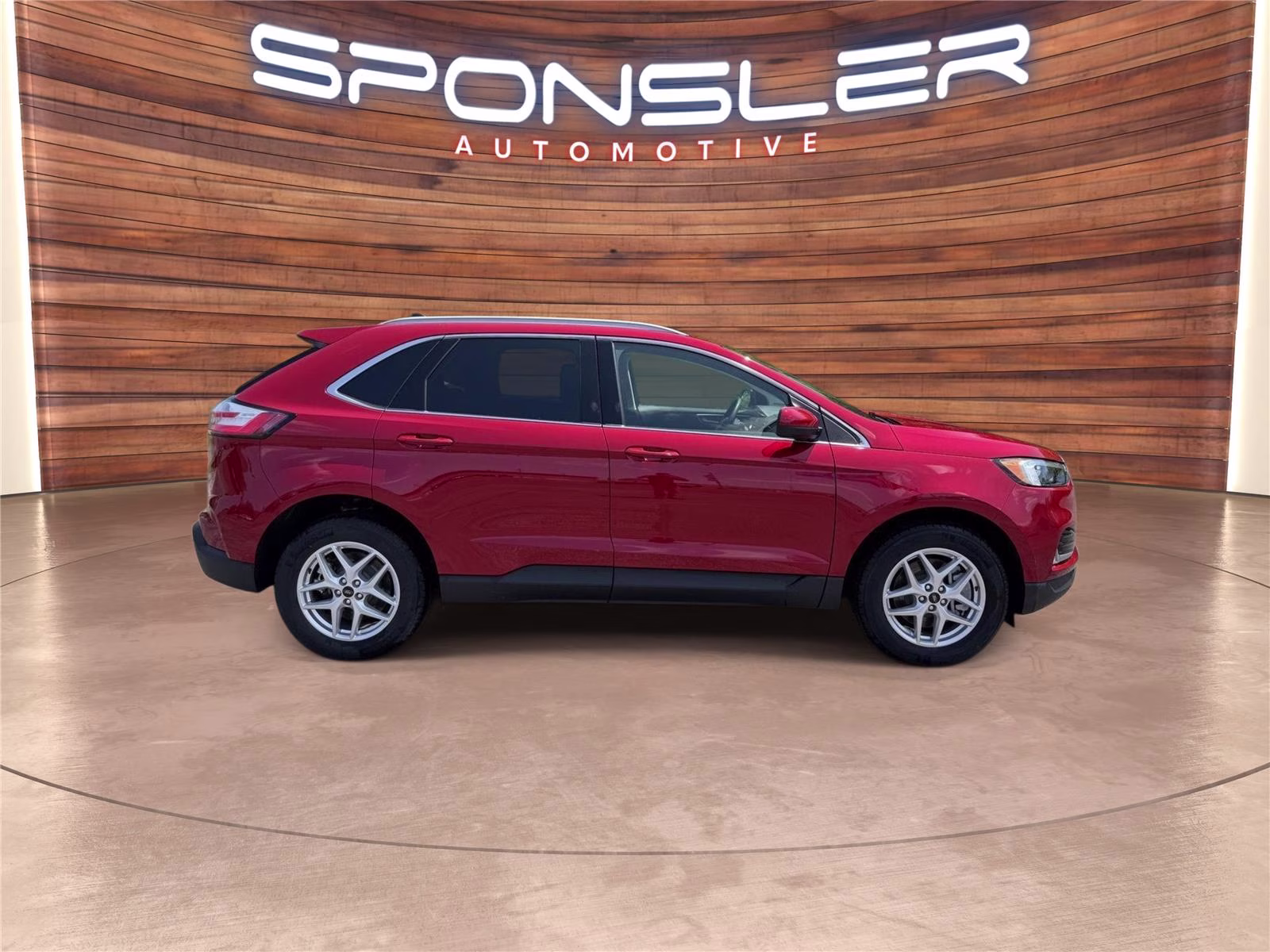 2023 Rapid Red Metallic Tinted Clearcoat Ford Edge SEL AWD SUV