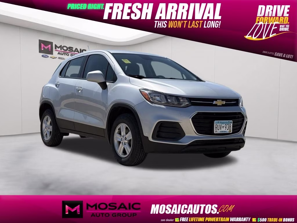 2018 Silver Ice Metallic Chevrolet Trax LS AWD SUV