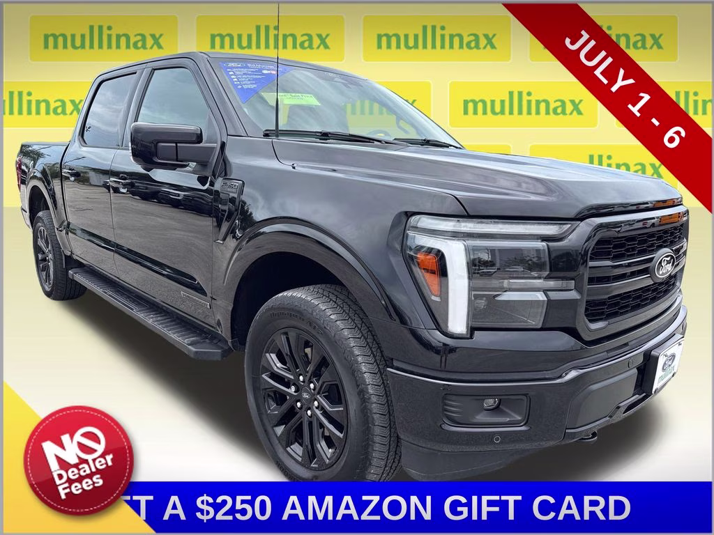 2025 Agate Black Metallic Ford F-150 Lariat 4X4 Truck