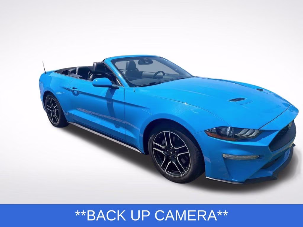 2023 Blue Ford Mustang EcoBoost Premium RWD Convertible