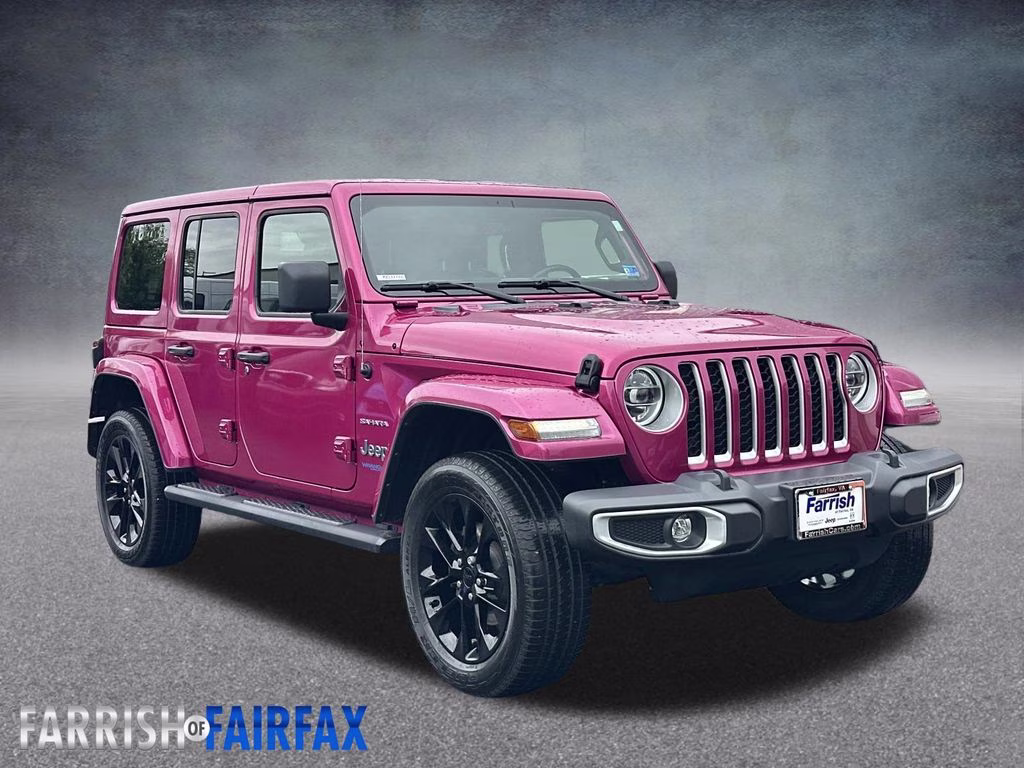 2021 Tuscadero Pearlcoat Jeep Wrangler Unlimited Sahara 4xe 4X4 SUV