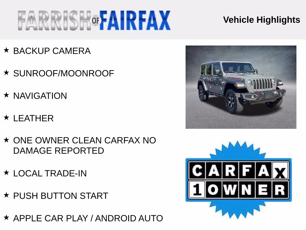 2021 Sting-Gray Clearcoat Jeep Wrangler Unlimited Rubicon 4X4 SUV
