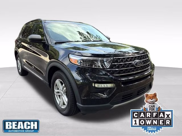 2022 Black Metallic Ford Explorer XLT RWD SUV