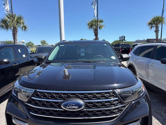 2022 Agate Black Metallic Ford Explorer XLT RWD SUV