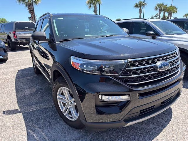 2022 Agate Black Metallic Ford Explorer XLT RWD SUV