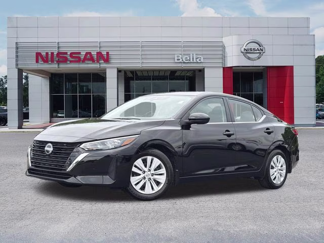 2024 Super Black Nissan Sentra S FWD Sedan