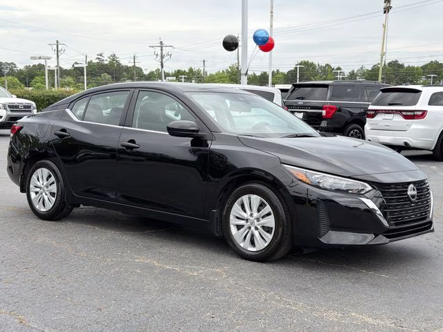 2024 Super Black Nissan Sentra S FWD Sedan