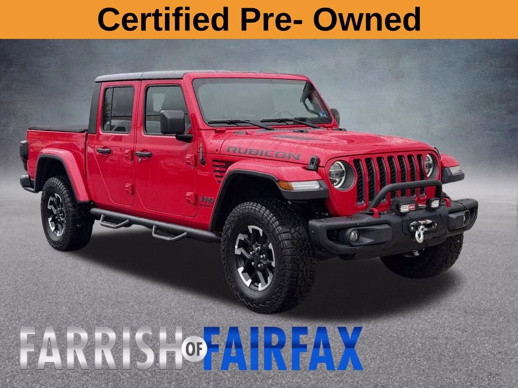 2021 Firecracker Red Clearcoat Jeep Gladiator Rubicon 4X4 Truck