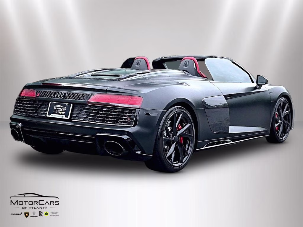 2023 Mythos Black Metallic/Black Roof Audi R8 V10 performance Spyder RWD Convertible
