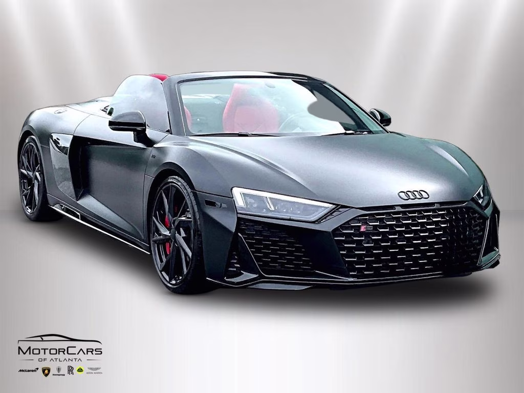 2023 Mythos Black Metallic/Black Roof Audi R8 V10 performance Spyder RWD Convertible