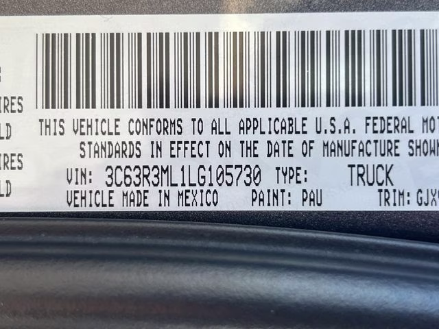 2020 Granite Crystal Metallic Clearcoat Ram 3500 Laramie 4X4 Truck