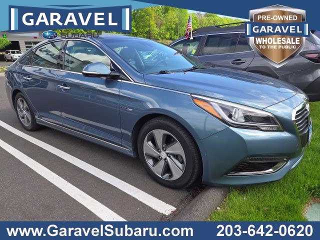 2016 Graphite Blue Pearl Hyundai Sonata Hybrid Limited FWD Sedan