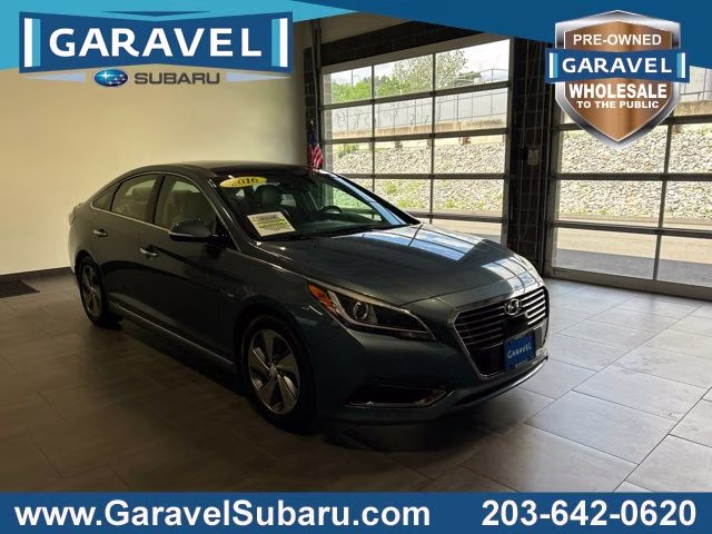 2016 Graphite Blue Pearl Hyundai Sonata Hybrid Limited FWD Sedan
