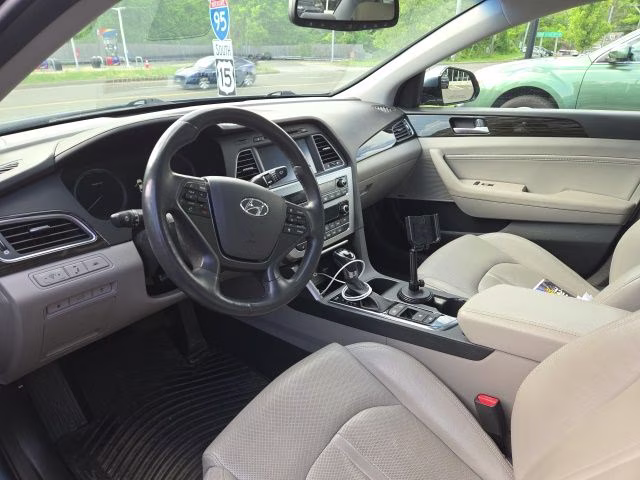 2016 Graphite Blue Pearl Hyundai Sonata Hybrid Limited FWD Sedan