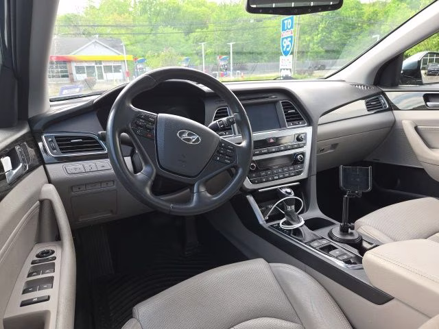 2016 Graphite Blue Pearl Hyundai Sonata Hybrid Limited FWD Sedan