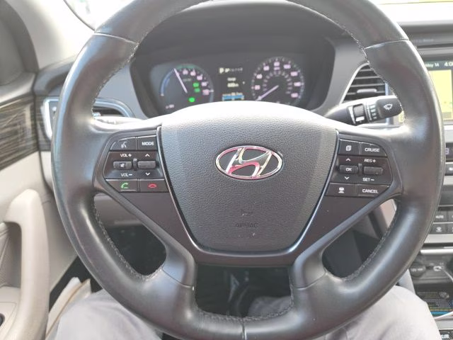 2016 Graphite Blue Pearl Hyundai Sonata Hybrid Limited FWD Sedan
