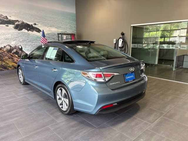 2016 Graphite Blue Pearl Hyundai Sonata Hybrid Limited FWD Sedan