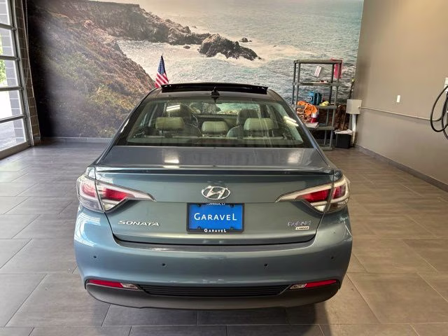 2016 Graphite Blue Pearl Hyundai Sonata Hybrid Limited FWD Sedan