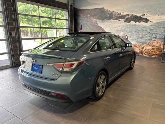 2016 Graphite Blue Pearl Hyundai Sonata Hybrid Limited FWD Sedan