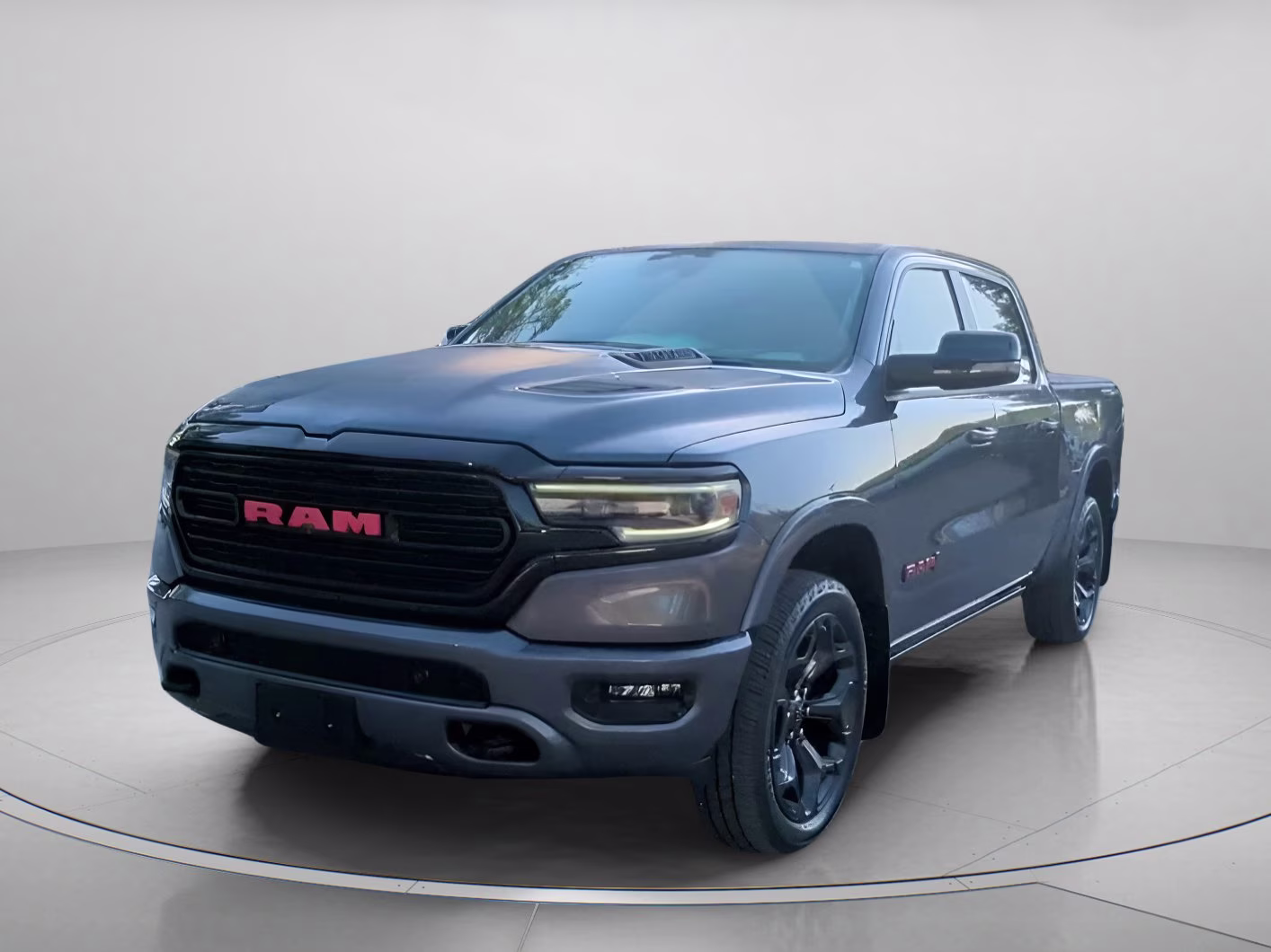 2023 Granite Crystal Metallic Clearcoat Ram 1500 Limited Crew Cab Pickup 4X4 Truck