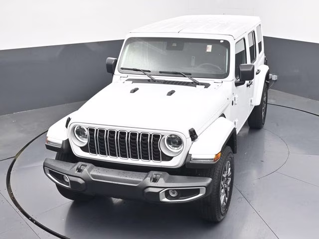 2025 Bright White Clearcoat Jeep Wrangler Sahara 4X4 SUV