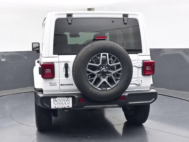 2025 Bright White Clearcoat Jeep Wrangler Sahara 4X4 SUV